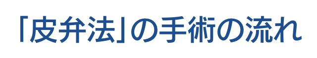 ｢皮弁法｣の手術の流れ